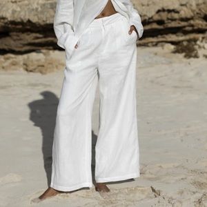 Used SIR. India Wide Leg Linen Pants - Size 6 (SIR size 2)